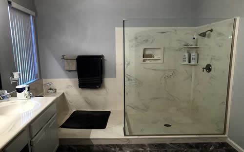 Cultured Marble Bathroom, Las Vegas, NV